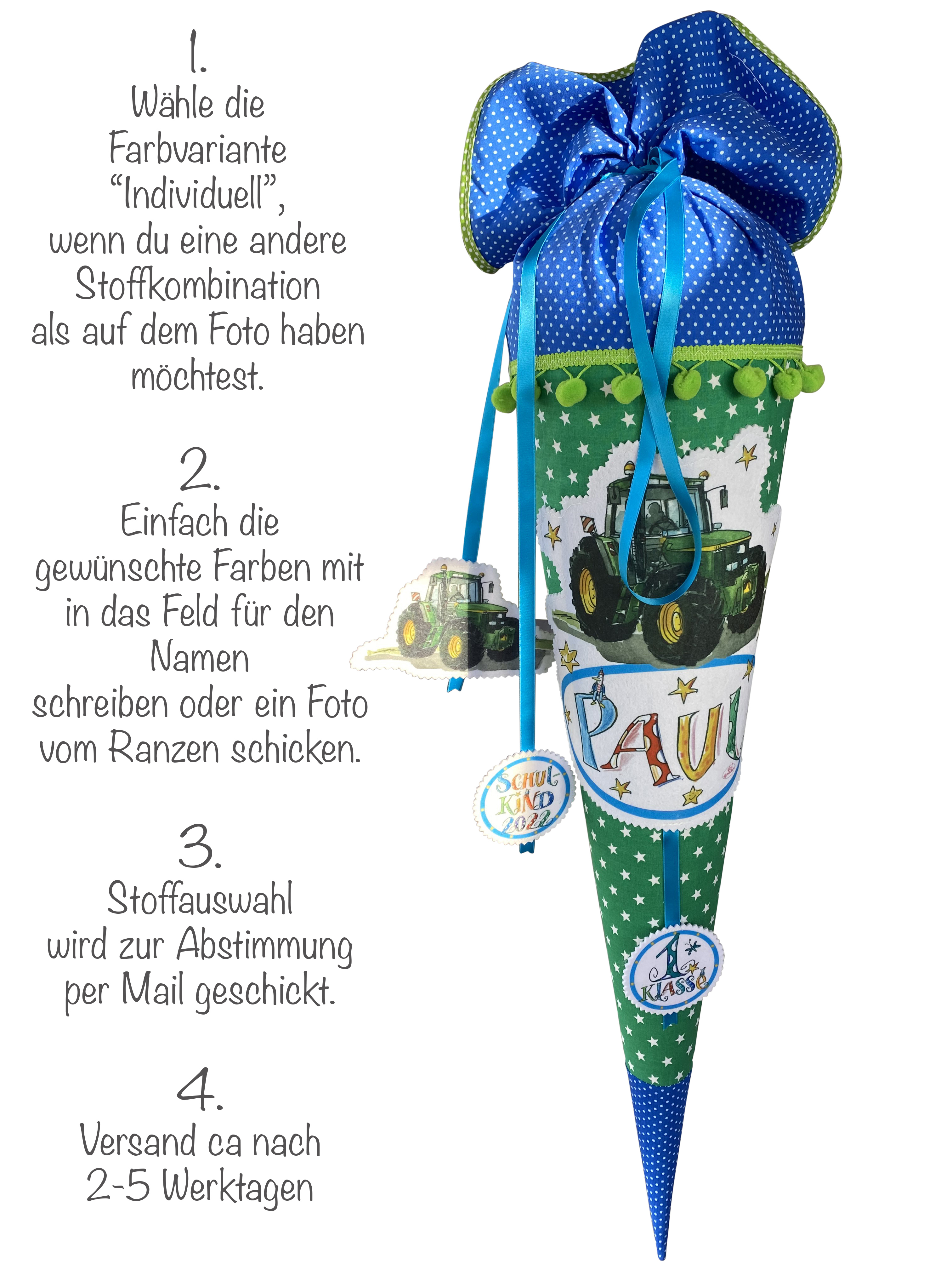 Kissen Schultüte
