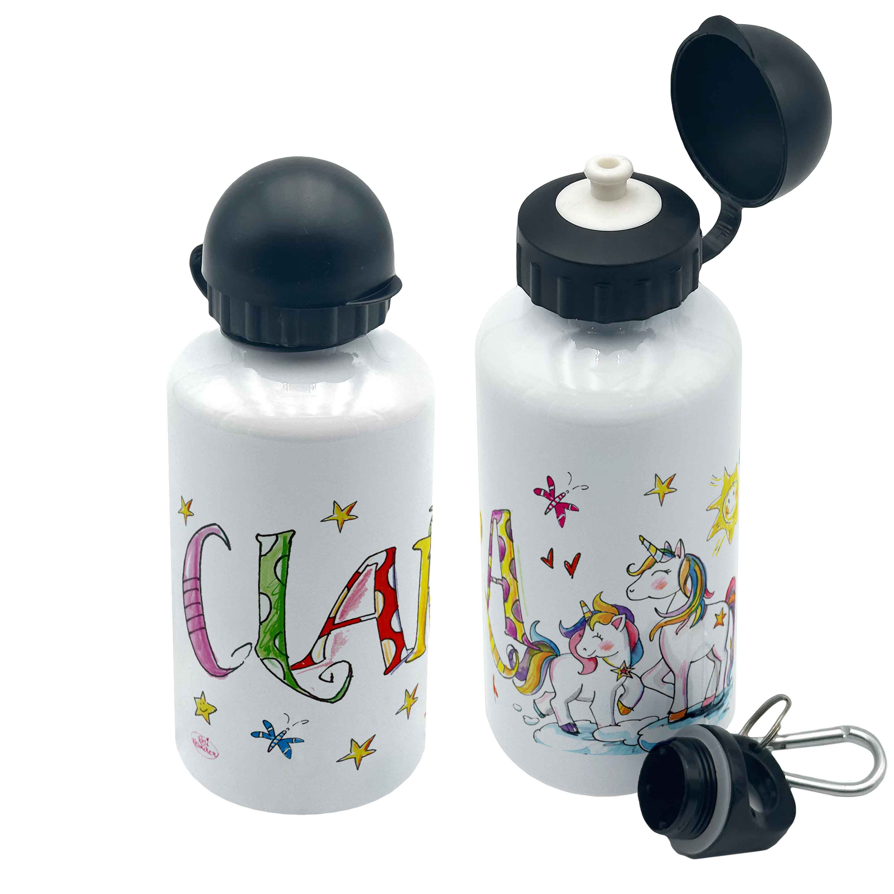 Trinkflasche Einhörner, Aluminium