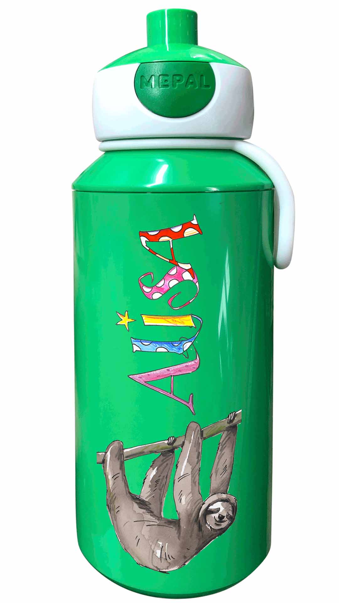 Trinkflasche Popup, Faultier