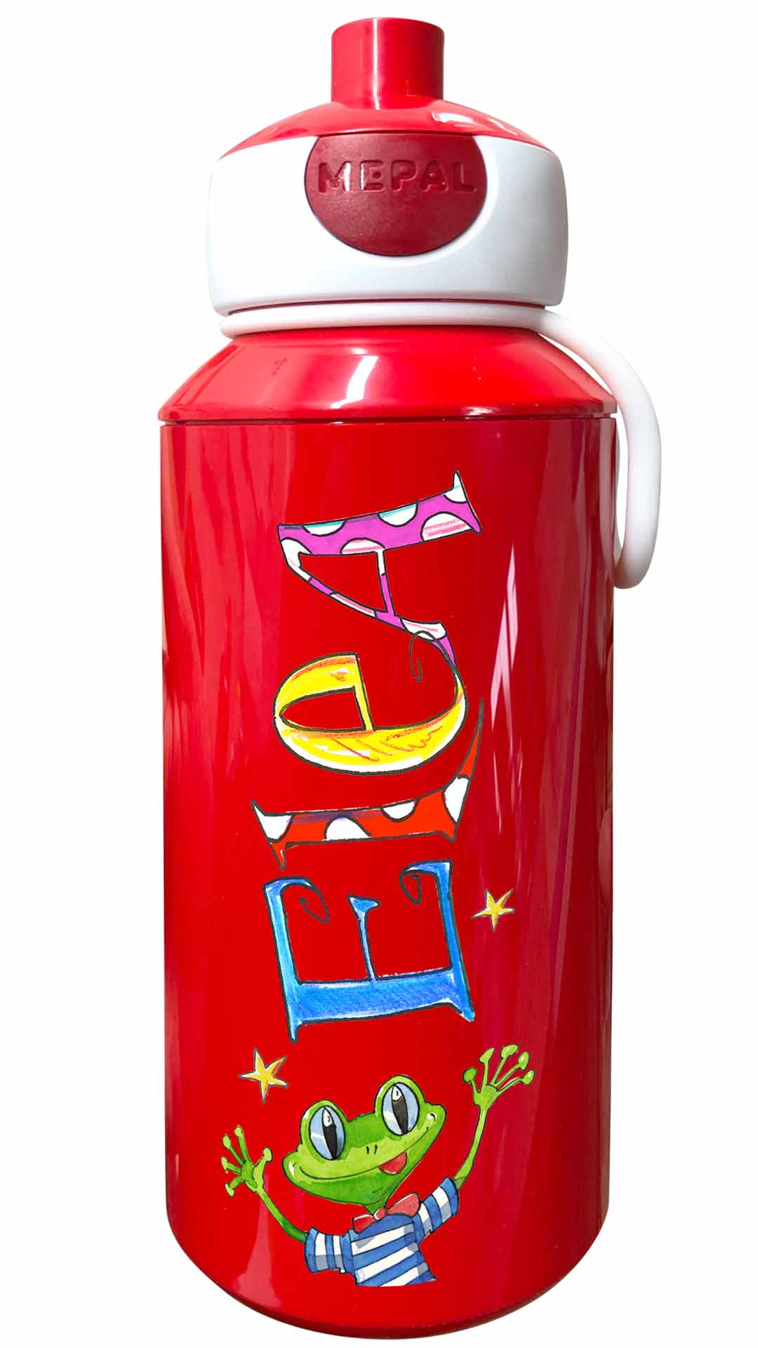 Trinkflasche Popup, Frosch