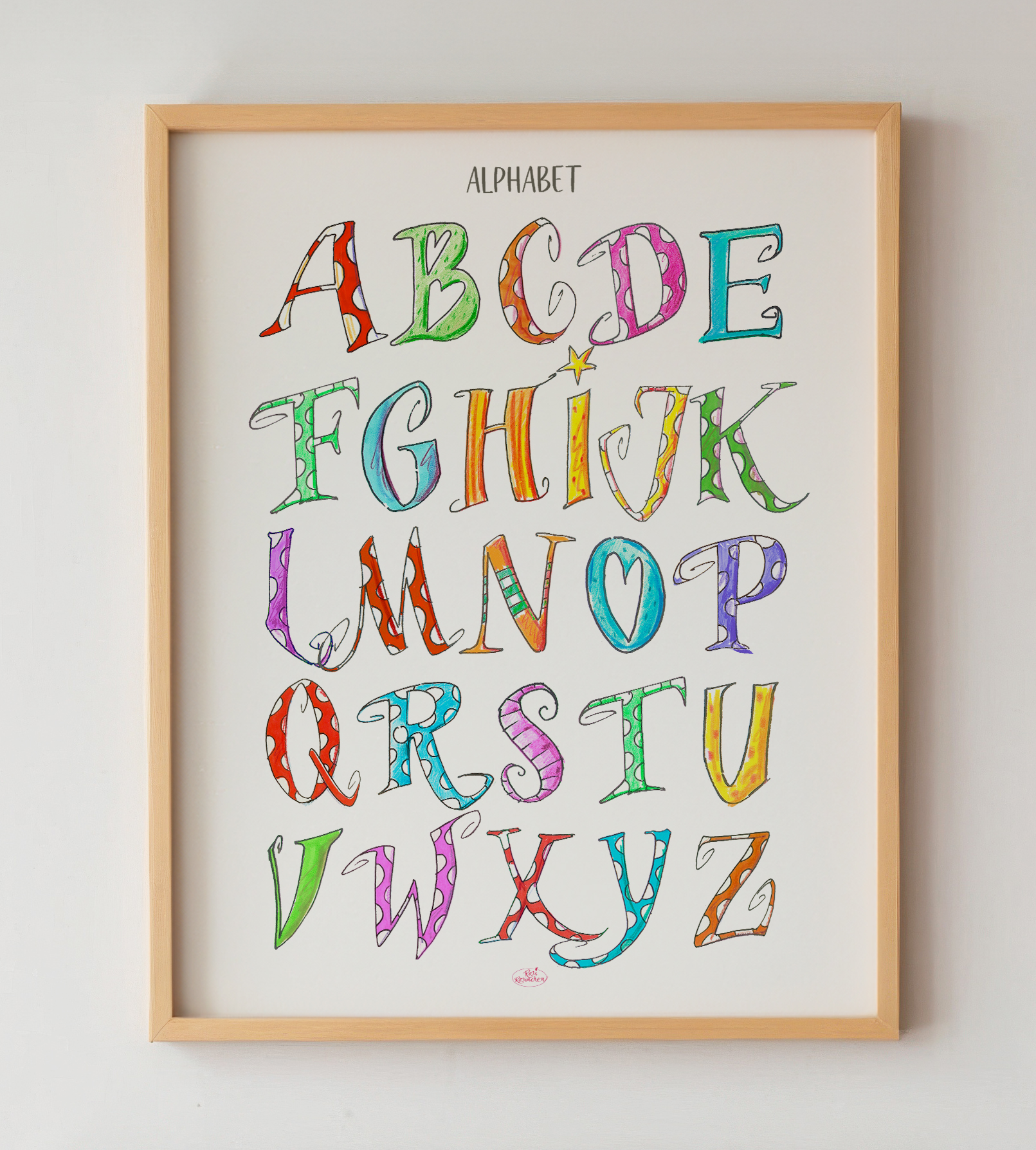 Buchstabenplakat 
