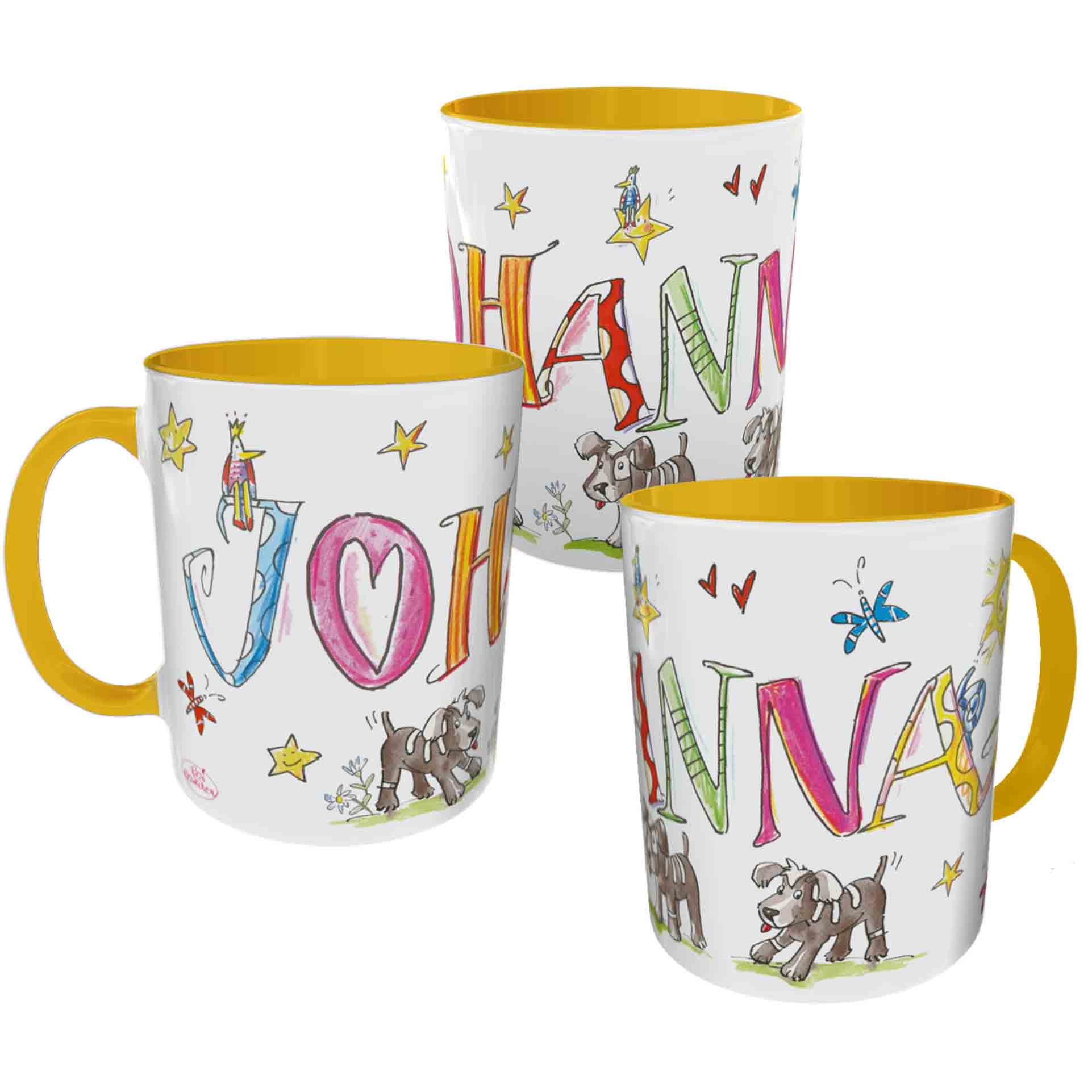 Tasse Hunde Hellgrün
