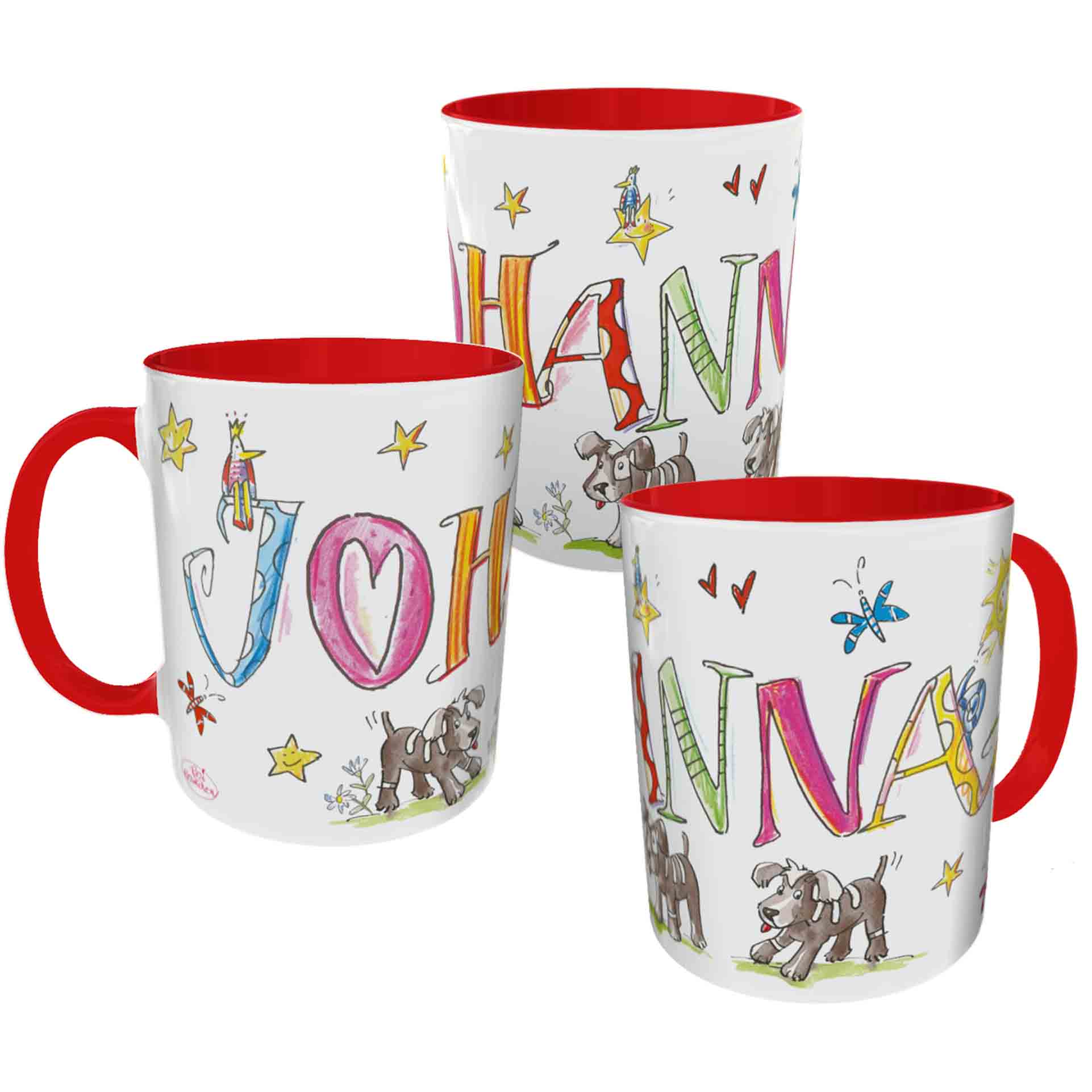 Tasse Hunde Hellgrün