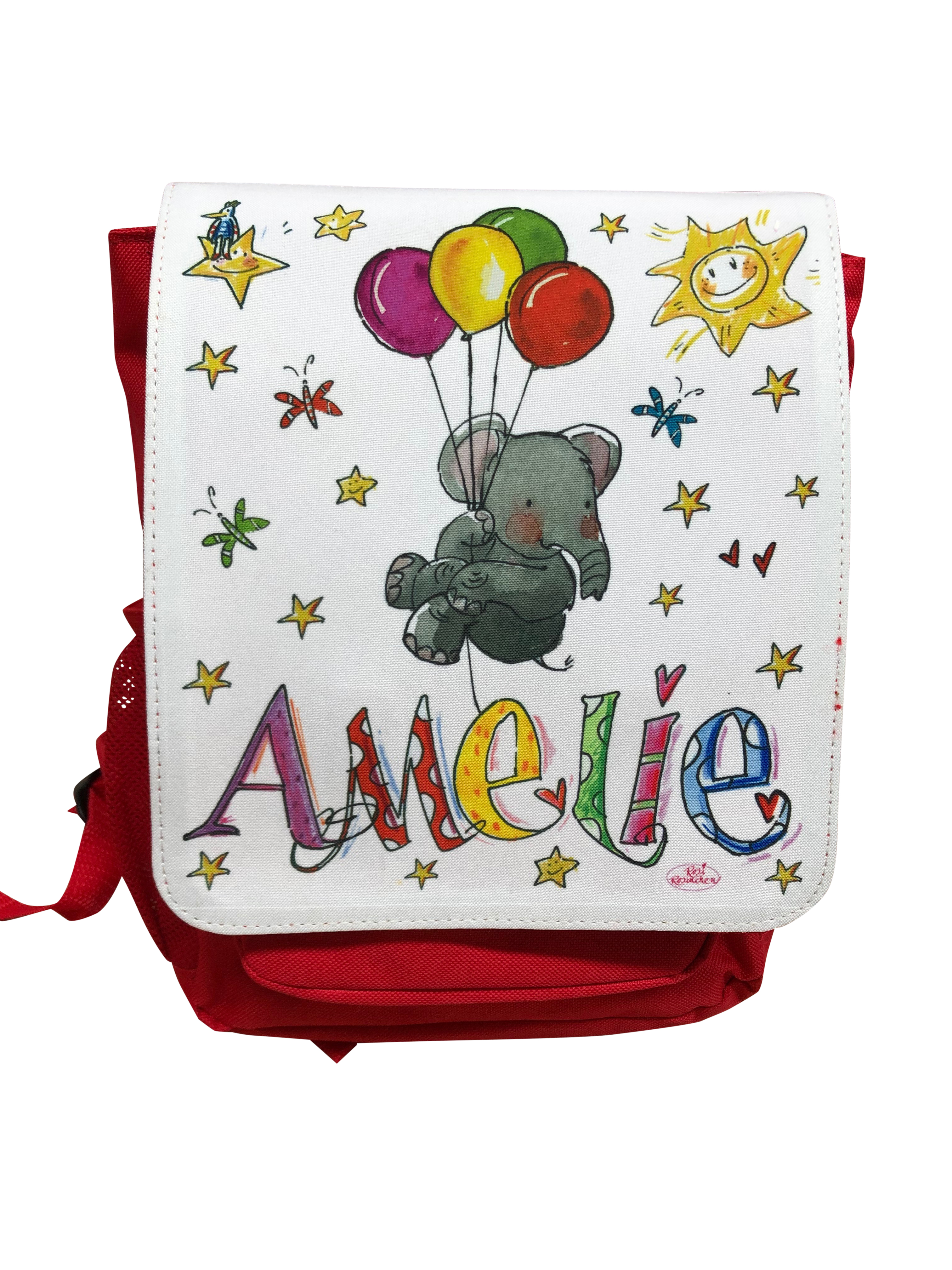 Kindergarten-Rucksack Elefant Luftballons